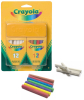 Набор белых и цветных мелков Crayola 24 штуки