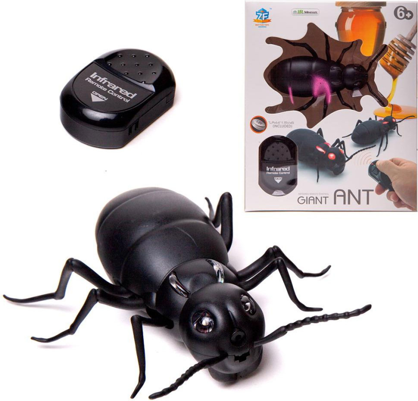 Интерактивные насекомые и пресмыкающиеся Junfa Гиганский муравей ИК управление, световые эффекты