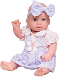 Пупс-кукла Junfa в светло-фиолетовом платье, 40 см