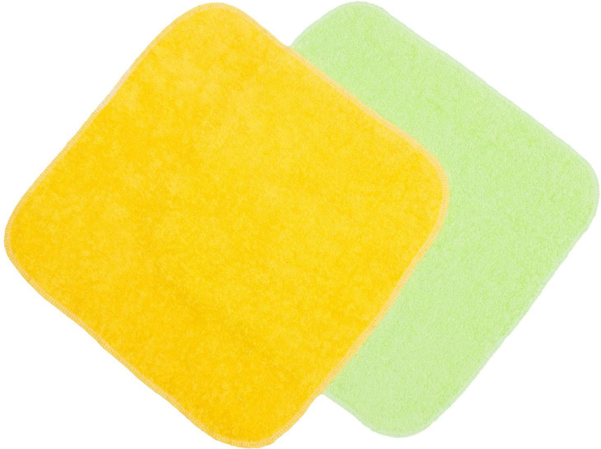 Полотенце AmaroBaby Soft Care в наборе 2 шт. (жёлтый, зелёный)