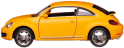 Машина металлическая Volkswagen New Beetle 2012 RMZ City, масштаб 1:32, жёлтая, матовый цвет
