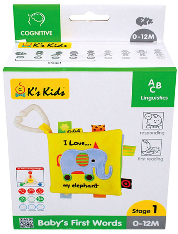 Развивающая игрушка K's Kids Книжка-игрушка Первые слова KA766