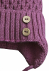 Шапочка детская AmaroBaby Pure Love Wool вязаная, утепленная, розовый, 44-46