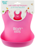 Нагрудник мягкий с кармашком Roxy Kids розовый