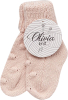 Носочки вязаные Olivia knits PomPom Королевский розовый 8 см