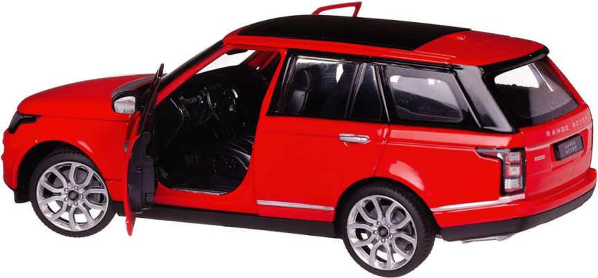 Машина металлическая Range Rover, двери и капот открываются, масштаб 1:24, красная