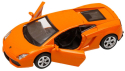 ТМ Автопанорама Машинка металлическая Lamborghini Gallardo LP560-4, оранжевая, 1:43