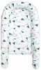 Подушка-Позиционер для сна AmaroBaby кокон-гнездышко Soft Care Треугольники, серый, белый