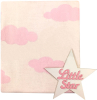 Плед вязаный Little Star Облачко 120x90 см розовый, крем