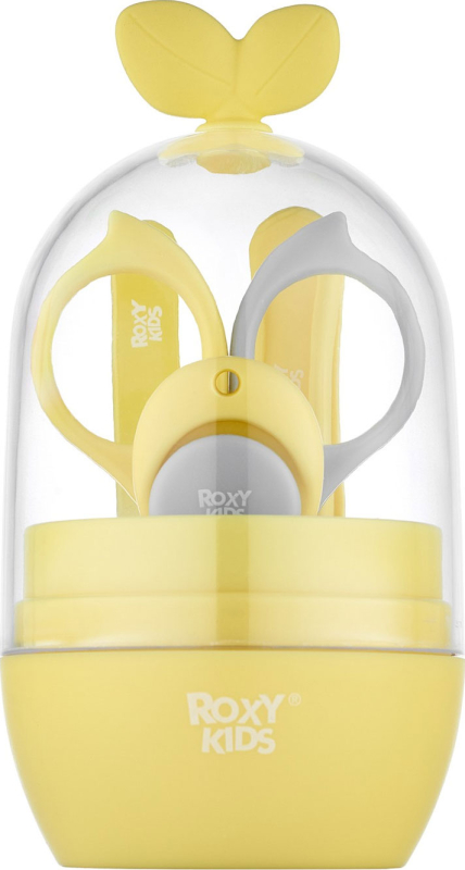 Маникюрный набор Листик Roxy Kids, желтый с серым, RPS-003-Y