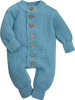 Комбинезон детский Amarobaby Pure Love Wool вязаный, голубой 62