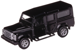 Машина металлическая Land Rover Defender, без механизмов, чёрная