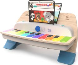 Музыкальная игрушка для малышей Пианино, 11 клавиш, сенсорное, бежевое, Hape