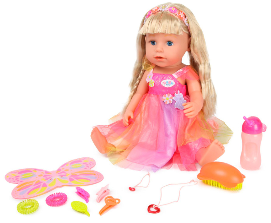 Кукла Сестричка Baby Born Soft Touch в платье единорога 43 см