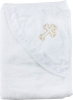 Полотенце-уголок Осьминожка для крещения с вышивкой золото