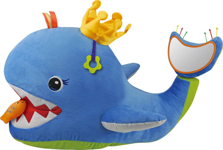 Интерактивная развивающая игрушка K's Kids Большой музыкальный кит синий