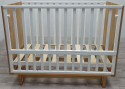 Кроватка детская Cambridge Incanto, маятник продольный, цвет белый/дуб
