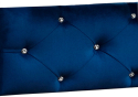 Кроватка детская Островок уюта EVA VIP маятник, велюр синий-белый