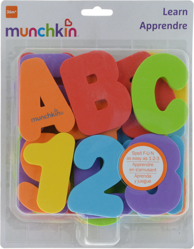 Munchkin игрушка для ванны Буквы и Цифры от 36мес