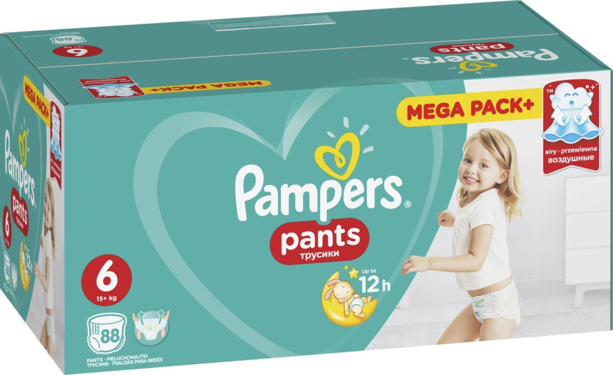 Подгузники-трусики Pampers Pants Extra Large 16+ кг 88 штук
