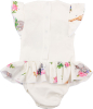 Боди Luxury Baby Зебра в цветах с шифоновой юбочкой и крылышками 74 белый