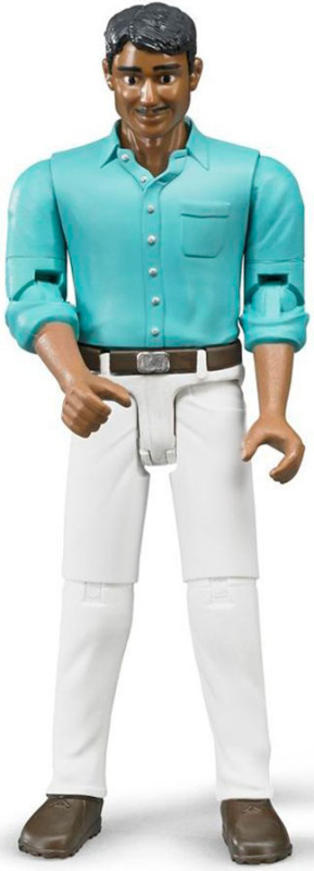 Мужчина мексиканец в белых джинсах