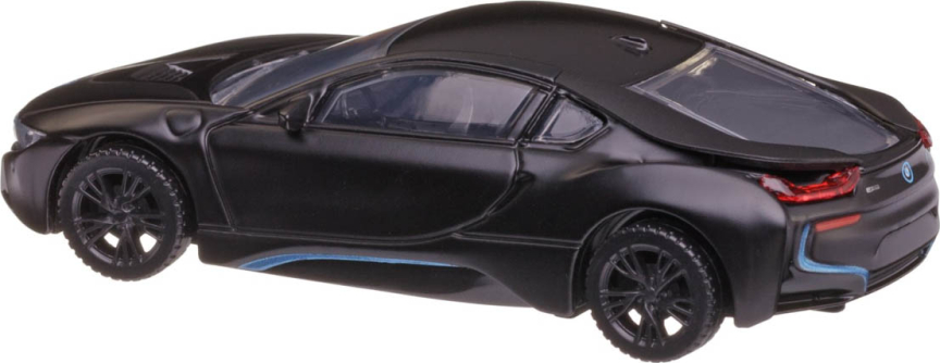 Машина металлическая BMW i8, масштаб 1:43, чёрная