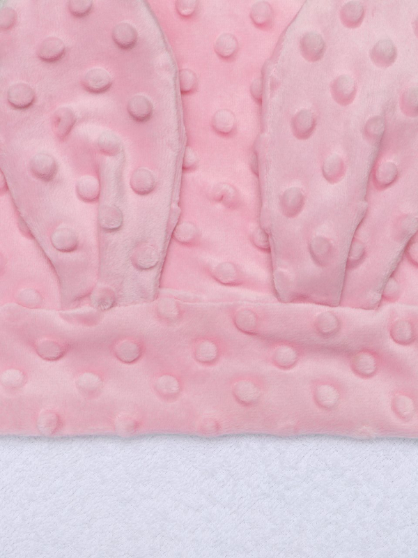 Полотенце детское с уголком AmaroBaby Honey Bunny розовый
