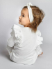 Комбинезон детский с рюшами AmaroBaby Fashion молочный 80
