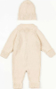Комбинезон вязанный детский с шапочкой Amarobaby Pure Love Tot,  размер 56, демисезонный, молочный