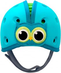 Мягкая шапка-шлем SafeheadBABY синий, сова