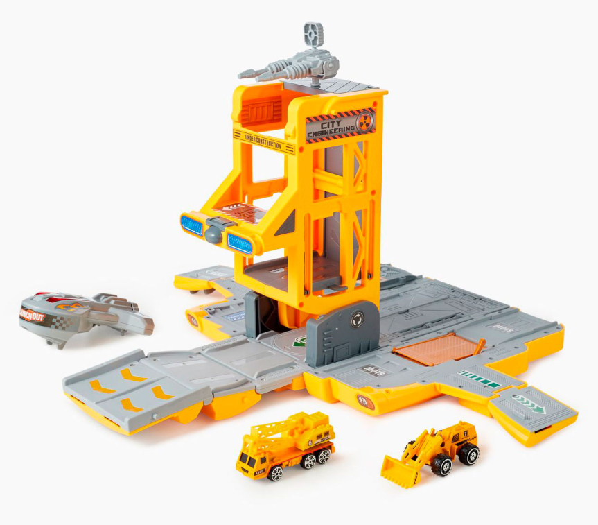 Игрушка грузовик-станция Happy Baby Truck Station orange