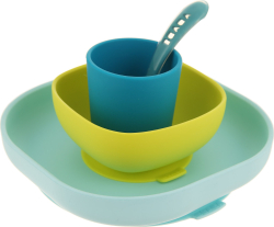 Набор посуды из 4 предметов Beaba Blue