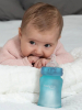 Стеклянная бутылочка с индикатором температуры и защитным силиконовым покрытием Everyday Baby бирюзовый 150 мл