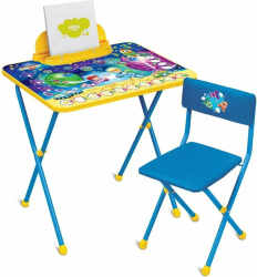 Набор мебели Nika Kids Космос Математика стол и мягкий стул