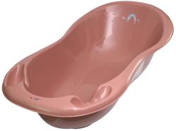 Ванночка Tega Baby Mетео со сливом, розовый 102 см