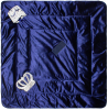 Конверт-одеяло на выписку Luxury Baby Императорский, тёмно-синий с молочным кружевом