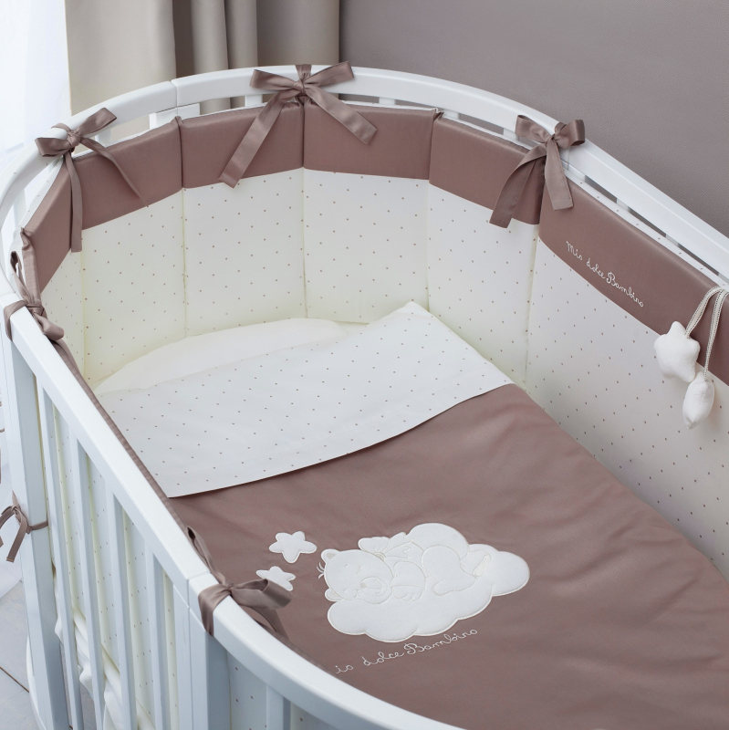 Комплект постельных принадлежностей для детей Perina Бамбино Oval капучино